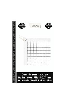 Özel Üretim Kr-155 Badminton Filesi 0,7 Mm Polyamid Tekli Raket Alan Özel Üretim Kr-155 Badminton Filesi 0,7 Mm Polyamid Tekli Raket Alan