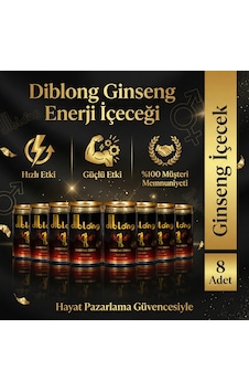 Diblong Ginseng +18 Performans Enerji İçeceği - 8 Adet Gizli Gönderim Diblong Ginseng +18 Performans Enerji İçeceği - 8 Adet Gizli Gönderim