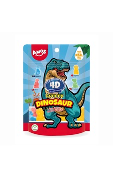 Amos 4d Gummy Dinosaur 64g Amos 4d Gummy Dinosaur 64g