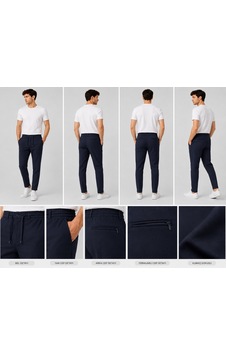 Denys Denny's Fermuarlı Cepli Jogger Pantolon Lacivert Denys Denny's Fermuarlı Cepli Jogger Pantolon Lacivert
