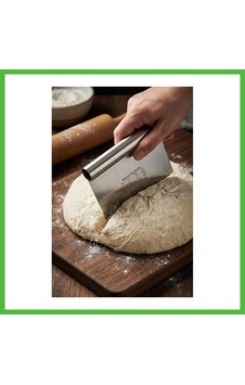 Vaveni Paslanmaz Çelik Ölçü Rehberli Hamur Kesici & Hamur Şekillendirici Spatula 11x14 Cm Arz Vaveni Paslanmaz Çelik Ölçü Rehberli Hamur Kesici & Hamur Şekillendirici Spatula 11x14 Cm Arz