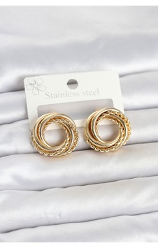 316l Çelik Gold Renk Halka Model Asorti Kadın Küpe Çok Renkli 316l Çelik Gold Renk Halka Model Asorti Kadın Küpe Çok Renkli