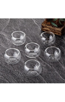 Tohana 6 lı Çift Cidarlı Mini Sosluk Drajelik Lokumluk 75136 Tohana 6 lı Çift Cidarlı Mini Sosluk Drajelik Lokumluk 75136