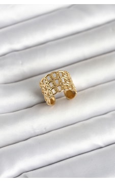 316l Çelik Gold Renk Zincir Model Kadın Yüzük Çok Renkli 16565496 316l Çelik Gold Renk Zincir Model Kadın Yüzük Çok Renkli 16565496