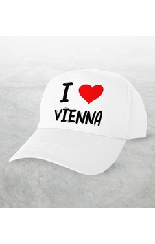 Bk Kids BK Gift I Love Vienna Tasarımlı Beyaz Şapka - Model 1 Bk Kids BK Gift I Love Vienna Tasarımlı Beyaz Şapka - Model 1