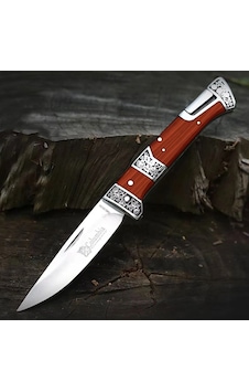 Knivox Columbia Company Mb3936-a Gravür İşlemeli Ahşap Kabze Kamp Çakısı Kahverengi Knivox Columbia Company Mb3936-a Gravür İşlemeli Ahşap Kabze Kamp Çakısı Kahverengi
