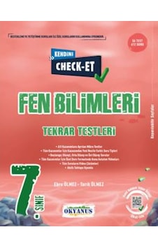 7. Sınıf Kendini Check - Et Fen Bilimleri Tekrar Testleri - Okyanus Eğitim 7. Sınıf Kendini Check - Et Fen Bilimleri Tekrar Testleri - Okyanus Eğitim