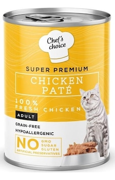 Chef's Choice Tahılsız Tavuk Etli Ezme Kedi Konservesi 400 G Chef's Choice Tahılsız Tavuk Etli Ezme Kedi Konservesi 400 G