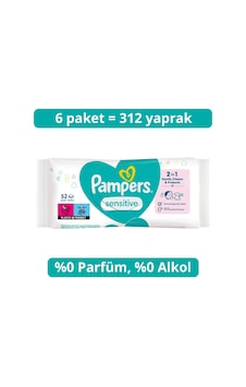 Prima Sensitive Islak Havlu Mendil 52x6 312 Yaprak Tekli Prima Sensitive Islak Havlu Mendil 52x6 312 Yaprak Tekli