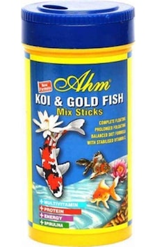 Ahm Koi Goldfish Mix Pond Sticks Balık Yemi 1000 Ml Ahm Koi Goldfish Mix Pond Sticks Balık Yemi 1000 Ml