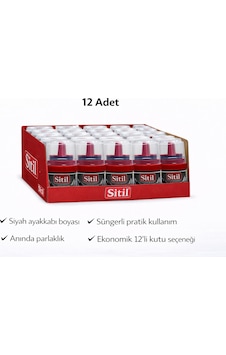 Vexor Sitil Classic Ayakkabı Boyası Siyah Parlatıcı Süngerli 12 Adet Beyaz Vexor Sitil Classic Ayakkabı Boyası Siyah Parlatıcı Süngerli 12 Adet Beyaz