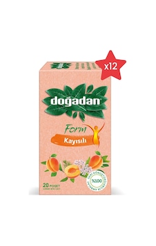 Doğadan Form Kayısılı Karışık Bitki Poşet Çay 12'li 20 x 2 G Doğadan Form Kayısılı Karışık Bitki Poşet Çay 12'li 20 x 2 G