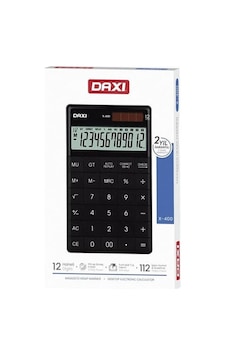 Daxi X-400 Siyah 12 Hane Masaüstü Hesap Makinesi Daxi X-400 Siyah 12 Hane Masaüstü Hesap Makinesi