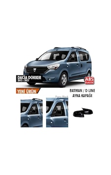 Dacia Dokker (2012 - 2021) Batman Yarasa Ayna Kapağı (parlak Siyah)