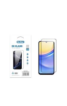 Galaxy A15 Uyumlu Go Des Og Glass Antistatik Temperli Cam Ekran Koruyucu Şeffaf