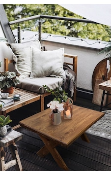 Orta Sehpa Ahşap Bahçe / Balkon Masası