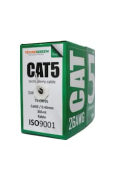 Teknogreen Tk-Cat05 305M Cat5 0.40Mm Cca Kablo Teknogreen Tk-Cat05 305M Cat5 0.40Mm Cca Kablo
