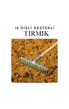 Füze 18 Tırmık 18 Dişli Takviyeli Çelik Bahçe Tırmığı - 4 Mm Kalınlık 56 Cm Bahçe Tarla Tırmığı Füze 18 Tırmık 18 Dişli Takviyeli Çelik Bahçe Tırmığı - 4 Mm Kalınlık 56 Cm Bahçe Tarla Tırmığı