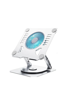 V5.1 360 Rotating Elektrikli Fanli Laptop Stand Zr524 Evimdeyokyok V5.1 360 Rotating Elektrikli Fanli Laptop Stand Zr524 Evimdeyokyok
