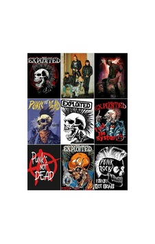 Metal Müzik Grupları - The Exploited -punk Çoklu Sticker Seti Metal Müzik Grupları - The Exploited -punk Çoklu Sticker Seti