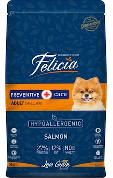Felicia Small & Mini Somonlu Küçük Irk Yetişkin Köpek Maması 6 KG Felicia Small & Mini Somonlu Küçük Irk Yetişkin Köpek Maması 6 KG