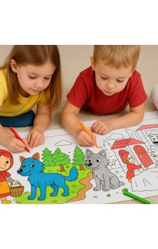 Kırmızı Başlıklı Kız Masal Temalı Boyama Rulosu 30 Cm X 3m Çocuklar Için Eğitici Ve Eğlenceli Aktivite Kırmızı Başlıklı Kız Masal Temalı Boyama Rulosu 30 Cm X 3m Çocuklar Için Eğitici Ve Eğlenceli Aktivite