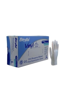 Beybi Vinil Pudrasız Muayene Eldiveni 100'lü Beybi Vinil Pudrasız Muayene Eldiveni 100'lü