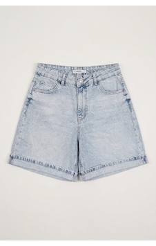 Itsbasic Kadın Ice 4s6-3 Relax Fit Bol Kesim Duble Paça Denim Şort Ice Rengi Itsbasic Kadın Ice 4s6-3 Relax Fit Bol Kesim Duble Paça Denim Şort Ice Rengi