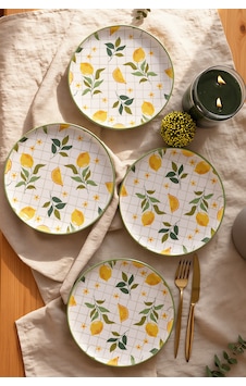 Keramika Lemon Nordic Pasta Tabağı 22 Cm 4 Adet 22090 Çok Renkli Keramika Lemon Nordic Pasta Tabağı 22 Cm 4 Adet 22090 Çok Renkli
