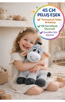 45 Cm Peluş Eşek Oyuncak I Yumuşak Uyku Arkadaşı Ce Sertifikalı Çocuk Oyuncağı 45 Cm Peluş Eşek Oyuncak I Yumuşak Uyku Arkadaşı Ce Sertifikalı Çocuk Oyuncağı