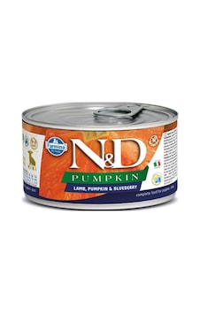 N&D Tahılsız Kuzu Etli Bal Kabaklı & Yaban Mersinli Konserve Yavru Köpek Maması 140 G