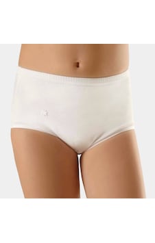 Türen Papatyalı Çocuk Külot 2\li Paket Beyaz