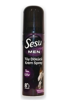 Sesu Men Tüm Ciltler için Erkek Tüy Dökücü Krem Sprey 150 ML Sesu Men Tüm Ciltler için Erkek Tüy Dökücü Krem Sprey 150 ML