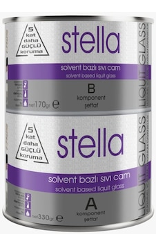 Stella Solvent Bazlı Sıvı Cam Boya 500gr 330+170 Stella Solvent Bazlı Sıvı Cam Boya 500gr 330+170