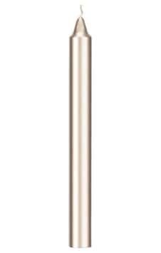 Uzun Gümüş Pasta Mumu 20 Cm 6'Lı