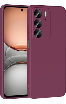 Realme C75 Kılıf Zore Mara Lansman Kapak Koyu Mor Realme C75 Kılıf Zore Mara Lansman Kapak Koyu Mor