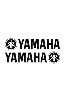 Yamaha Sticker 2 Adet Siyah 19 X 4 Cm Yamaha Sticker 2 Adet Siyah 19 X 4 Cm