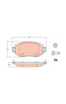 Ön - 350 - Fren Balatası Renault Megane Iv 15 Tüm Motor Tipleri G:129mm Y:58.4 - Dpmıx-hb - Mm K:18mm Ön Fren Balatası Ön - 350 - Fren Balatası Renault Megane Iv 15 Tüm Motor Tipleri G:129mm Y:58.4 - Dpmıx-hb - Mm K:18mm Ön Fren Balatası