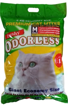 Freshy Odorless Süper Emici Micro Silika Kedi Kumu 3.8 L