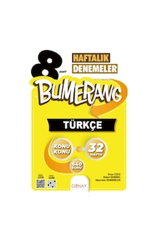 Bumerang 8. Sınıf Lgs 32 Lik Haftalık Türkçe Denemeleri Bumerang 8. Sınıf Lgs 32 Lik Haftalık Türkçe Denemeleri