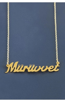 Mürüvvet İsimli Kolye Sarı Mürüvvet İsimli Kolye Sarı
