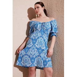 Lela Kadin Elbise 5865070 Mavi