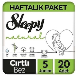 Sleepy Çocuk Bezi Natural 11-18 Kg 20'li Junior No 5 - Sleepy