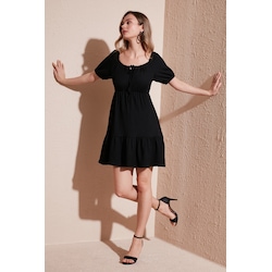 Lela Kadin Elbise 5865318 Siyah