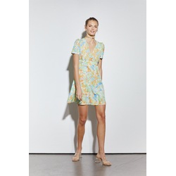 Muni Muni Adr Firça Desenli Kemerli Elbise - Çok Renkli-çok Renkli