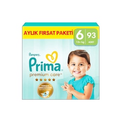 Prima Bebek Bezi Premium Care 6 Numara 93 Adet Aylik Firsat Paketi