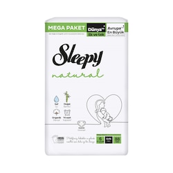 Sleepy Natural Bebek Bezi 6 Numara XL Mega Paket 88 Adet - Sleepy