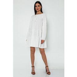 Alexandergardi Kadin Katli Yakasi Baglamali Elbise (B21-40200)