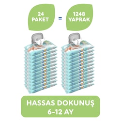 Uni Baby Hassas Dokunus Islak Mendil 24 X 52'Li
