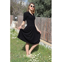 Barbora Günlük Yazlik Ofis Kadin Elbisesi Dis208